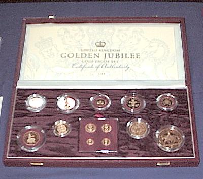 The Golden Jubilee set in solid gold!
